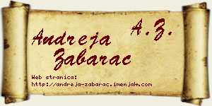 Andreja Žabarac vizit kartica